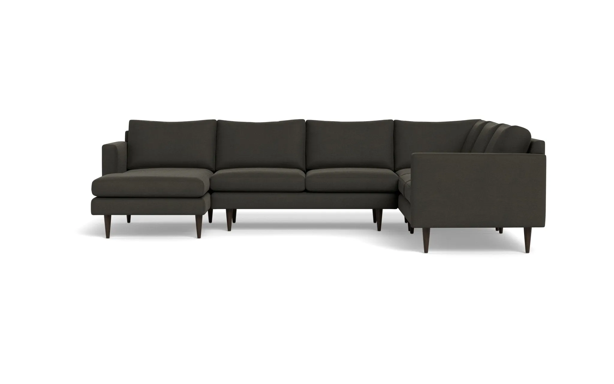 Wallace 131" Untufted Corner Sectionals w. Left Chaise