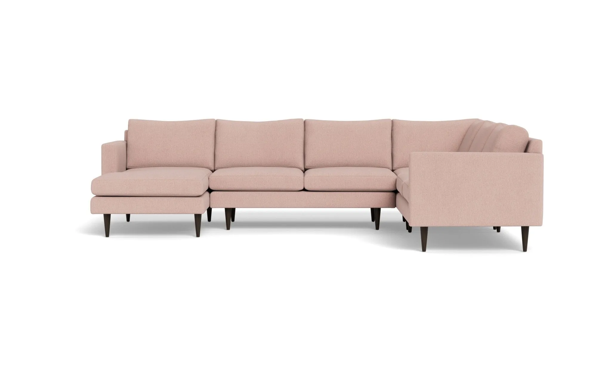 Wallace 131" Untufted Corner Sectionals w. Left Chaise