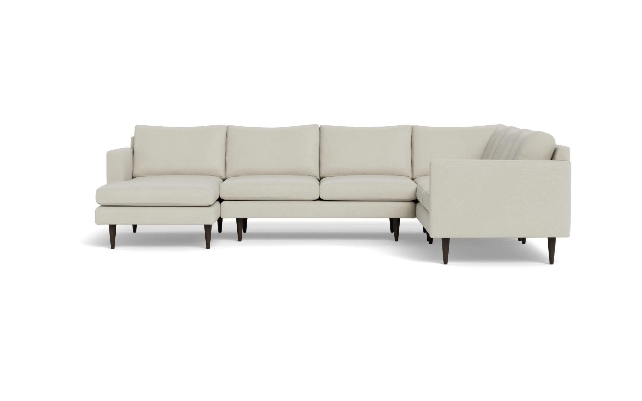 Wallace 131" Untufted Corner Sectionals w. Left Chaise