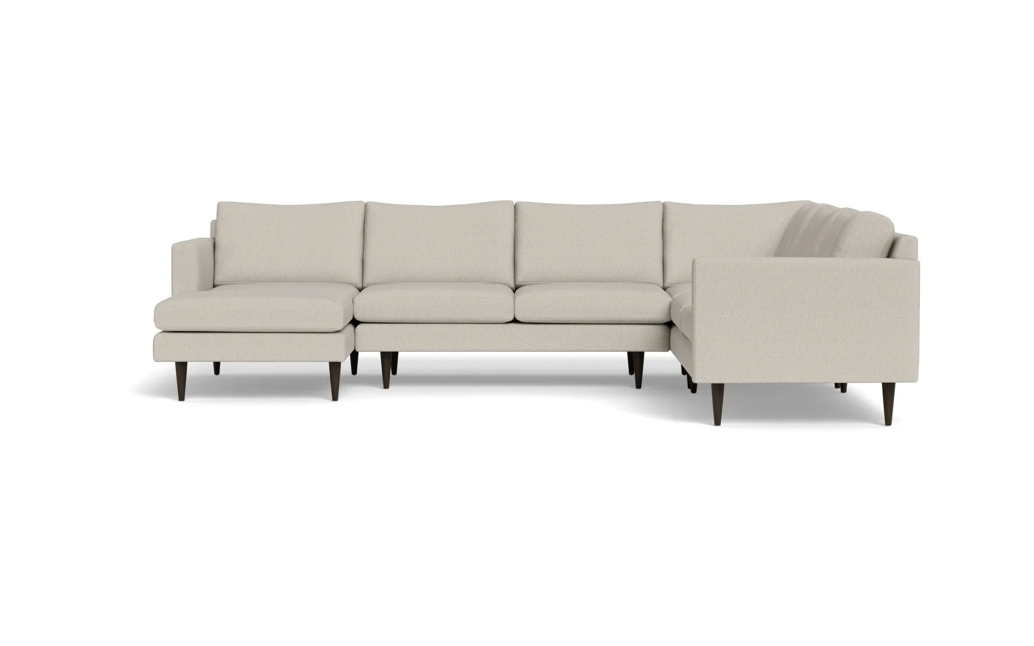 Wallace 131" Untufted Corner Sectionals w. Left Chaise