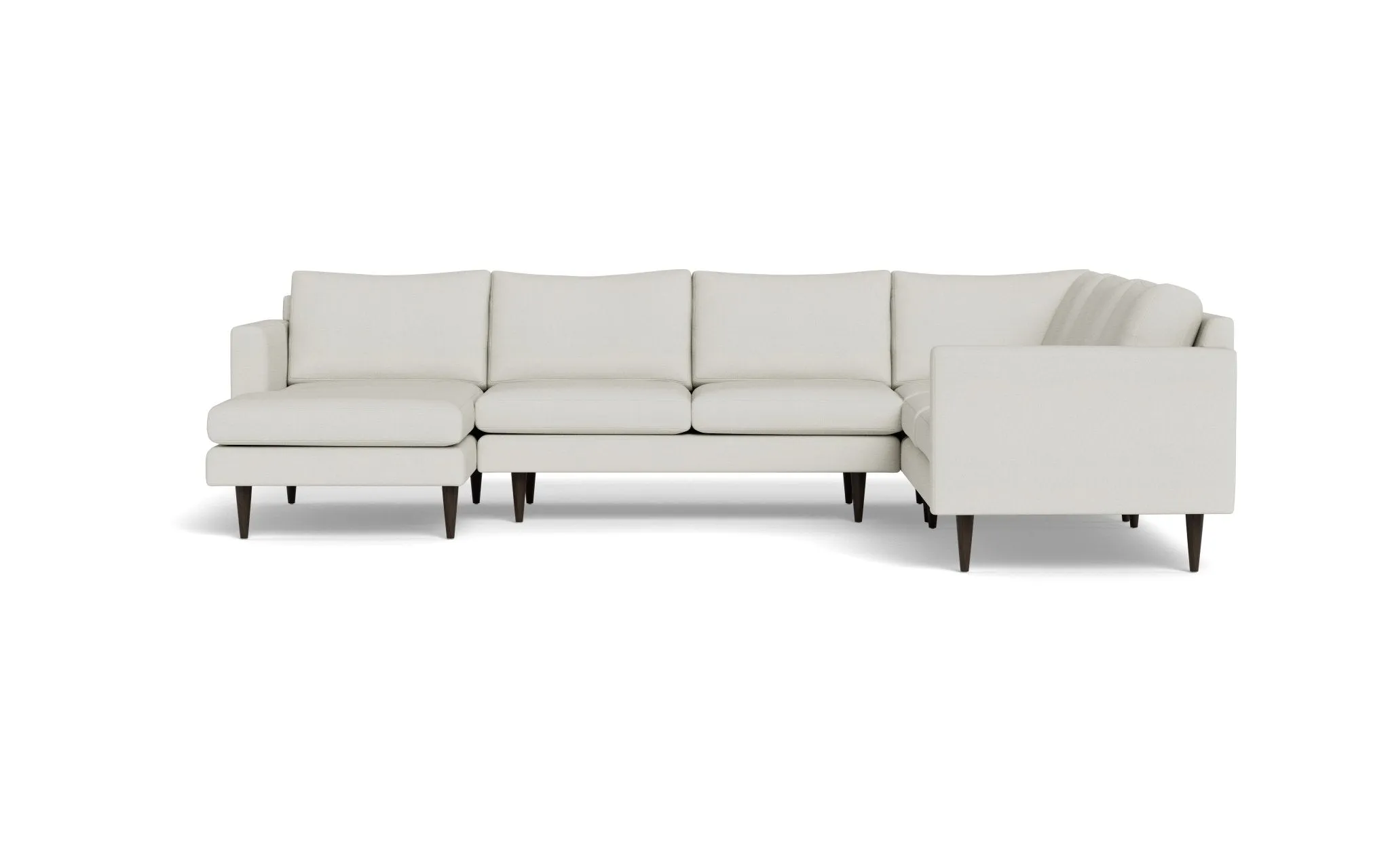 Wallace 131" Untufted Corner Sectionals w. Left Chaise