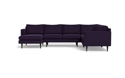 Wallace 131" Untufted Corner Sectionals w. Left Chaise
