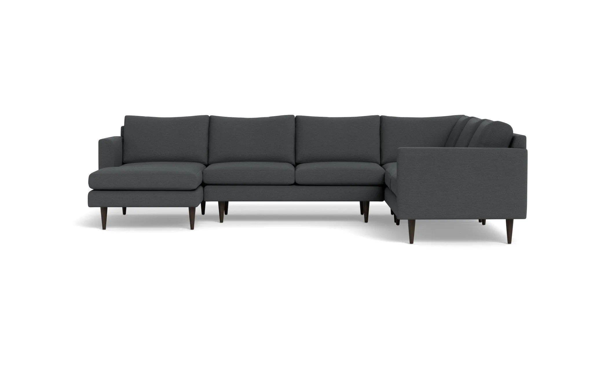 Wallace 131" Untufted Corner Sectionals w. Left Chaise