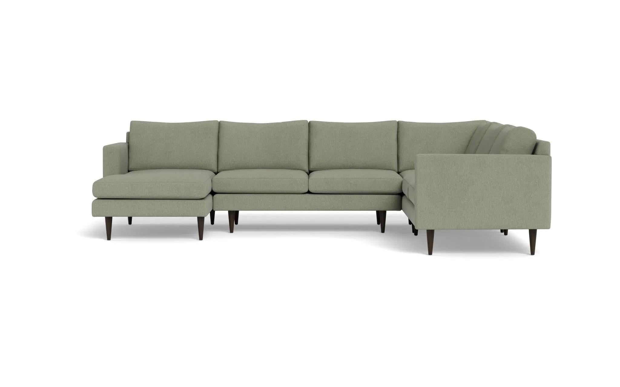 Wallace 131" Untufted Corner Sectionals w. Left Chaise
