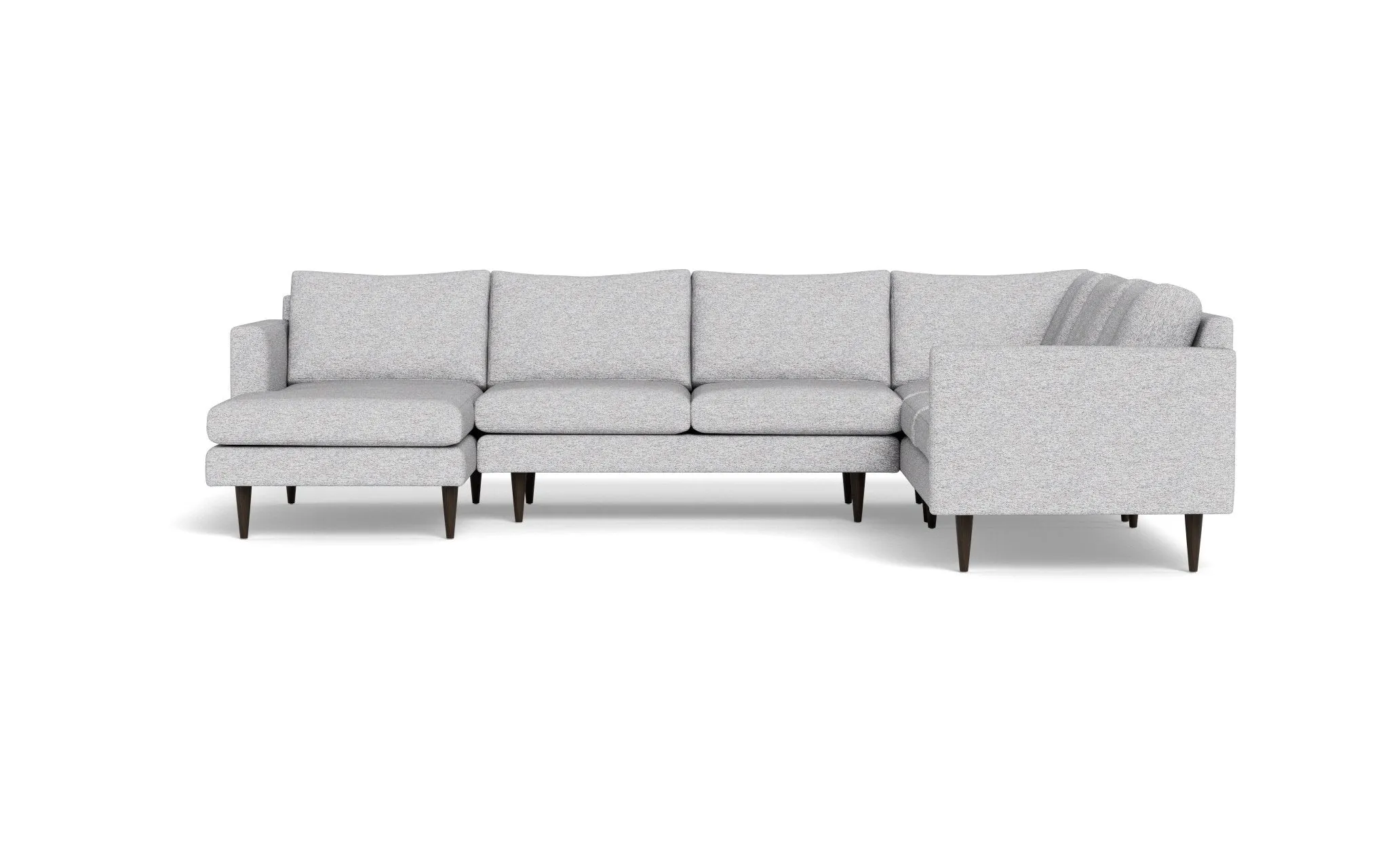 Wallace 131" Untufted Corner Sectionals w. Left Chaise
