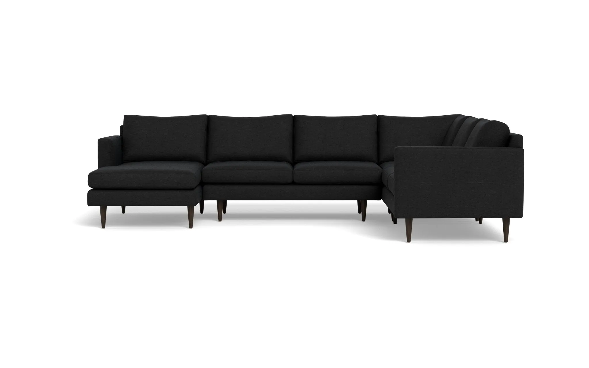 Wallace 131" Untufted Corner Sectionals w. Left Chaise