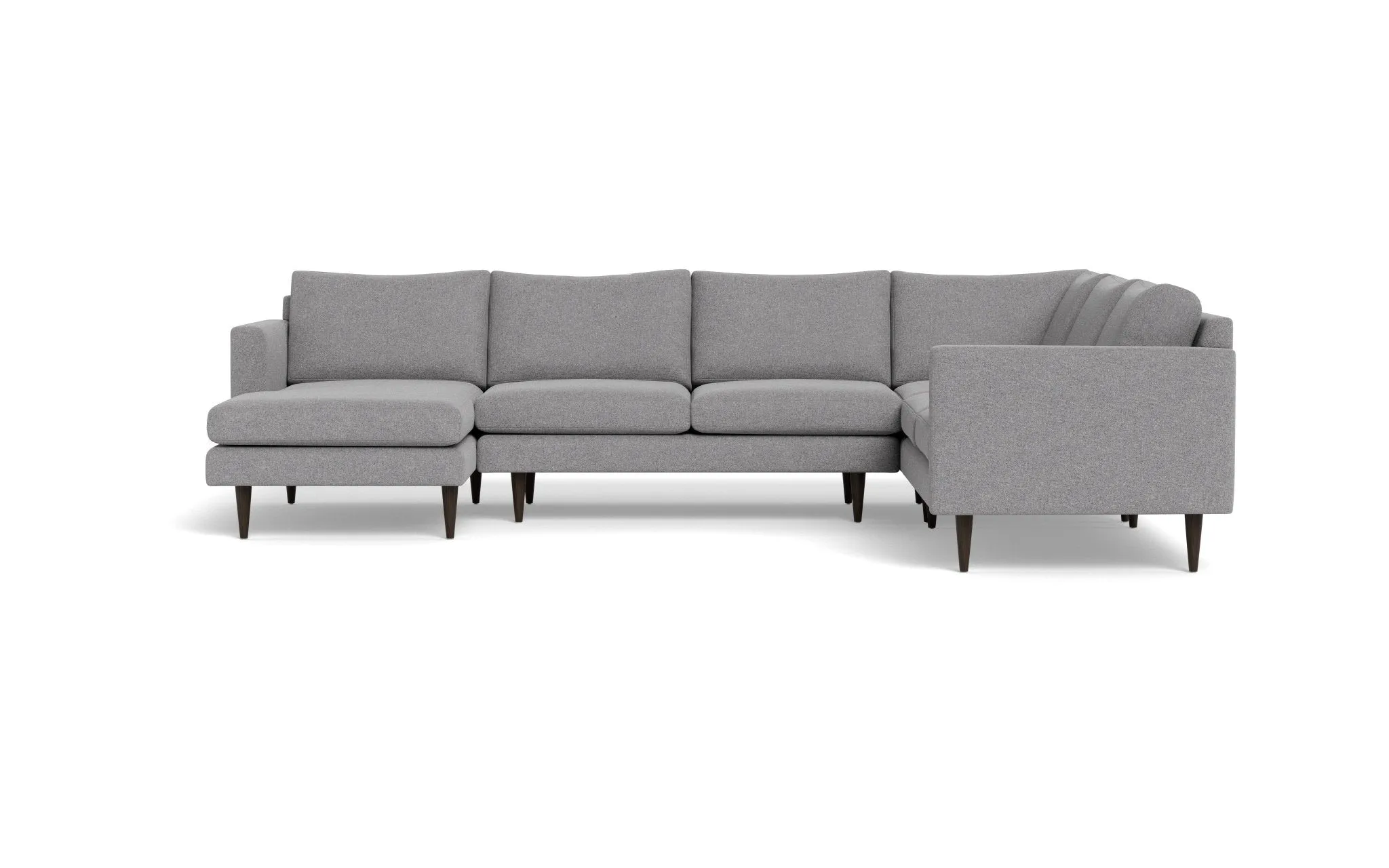 Wallace 131" Untufted Corner Sectionals w. Left Chaise