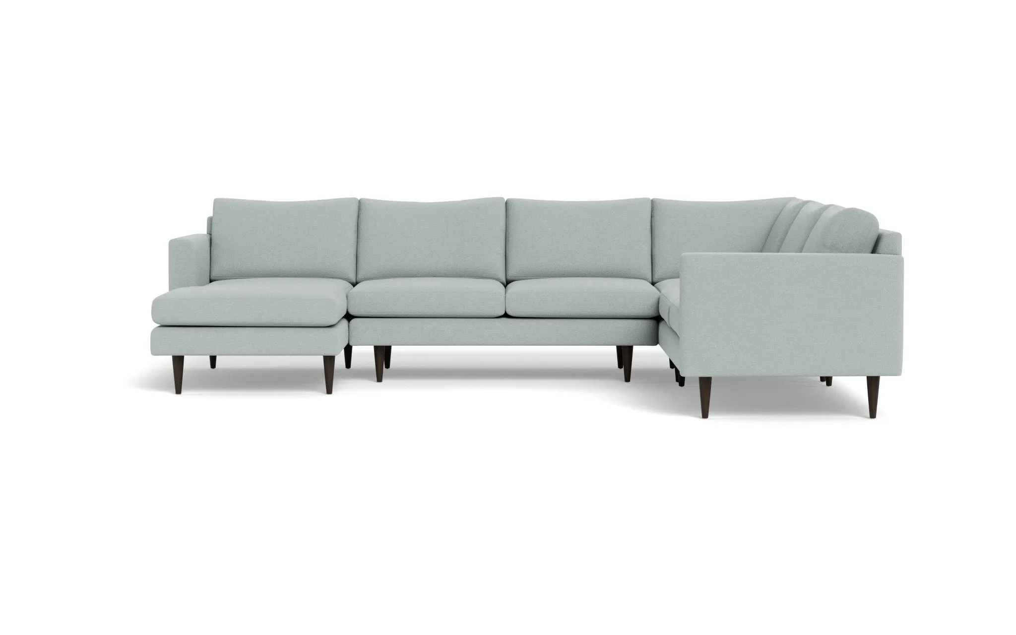Wallace 131" Untufted Corner Sectionals w. Left Chaise