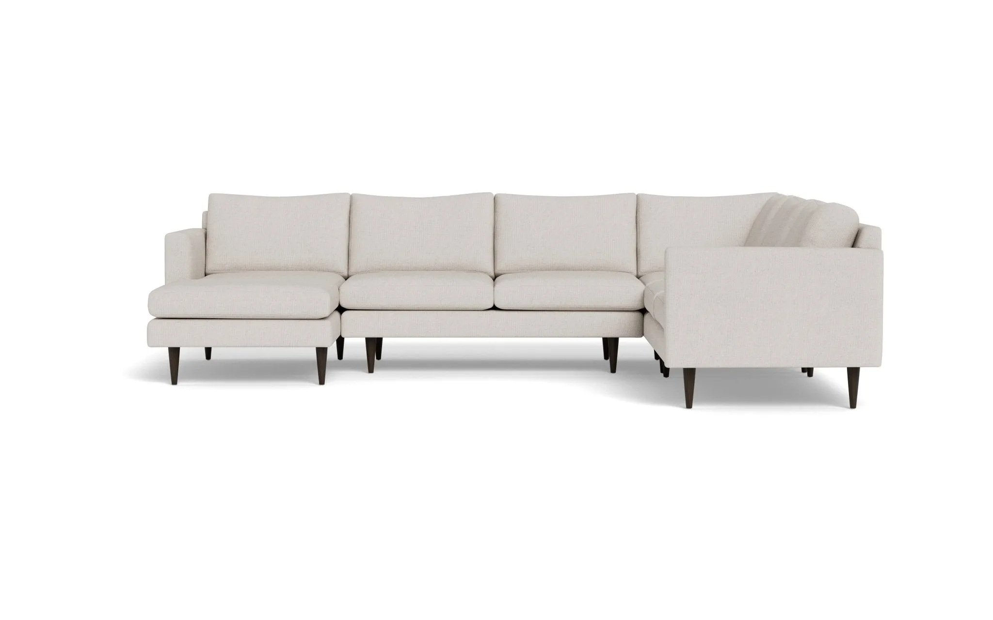 Wallace 131" Untufted Corner Sectionals w. Left Chaise