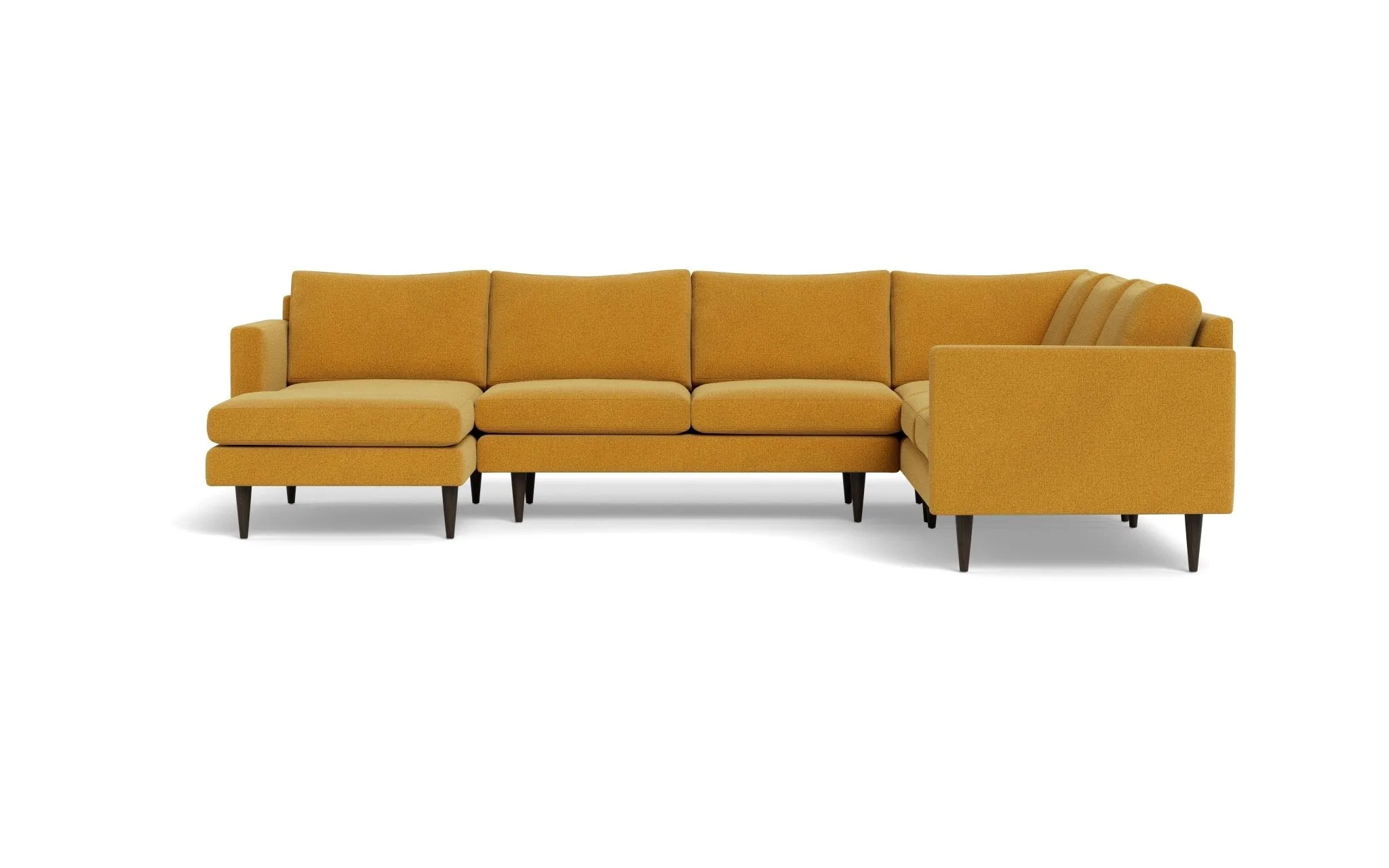 Wallace 131" Untufted Corner Sectionals w. Left Chaise