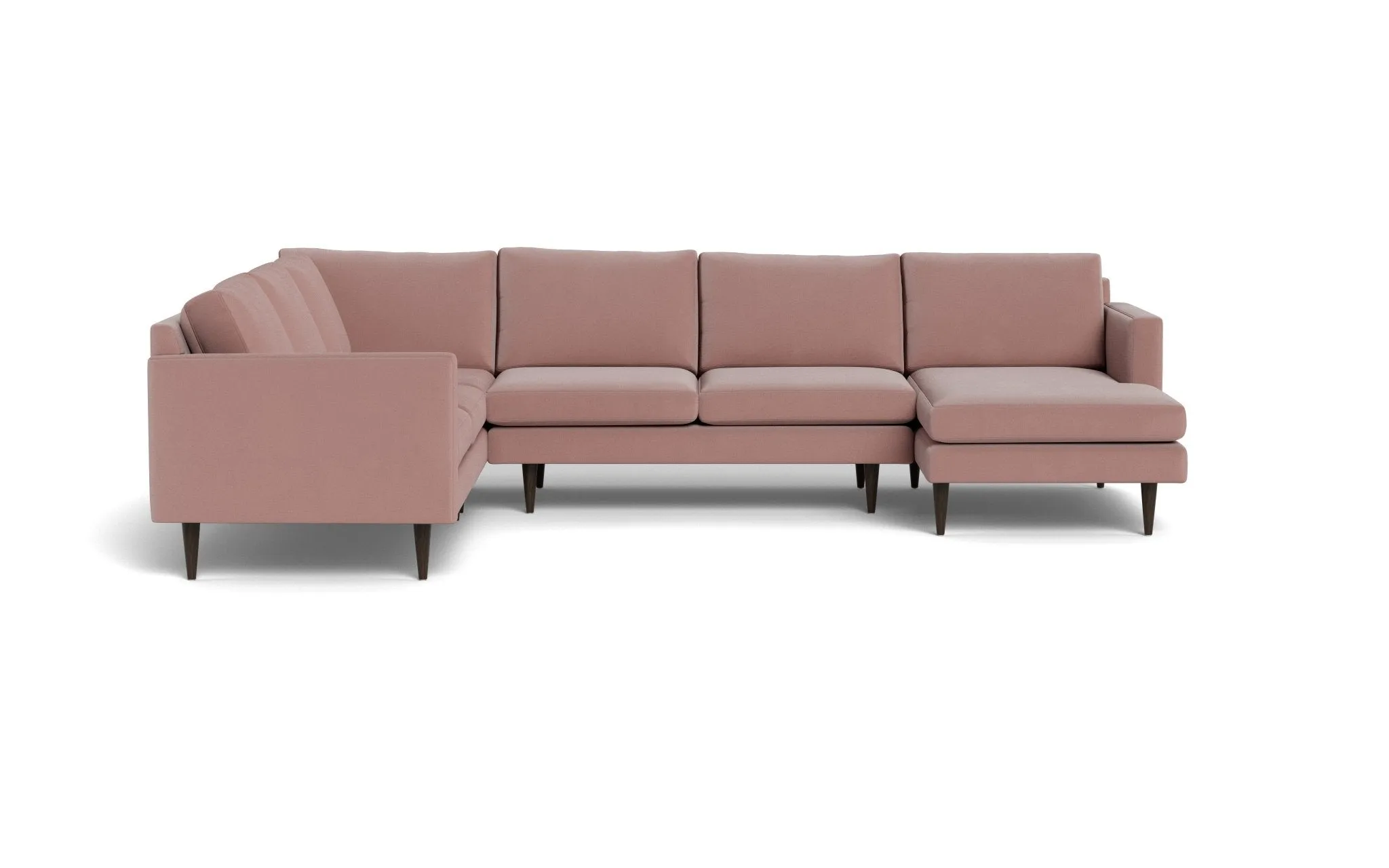 Wallace 131" Untufted Corner Sectionals w. Right Chaise