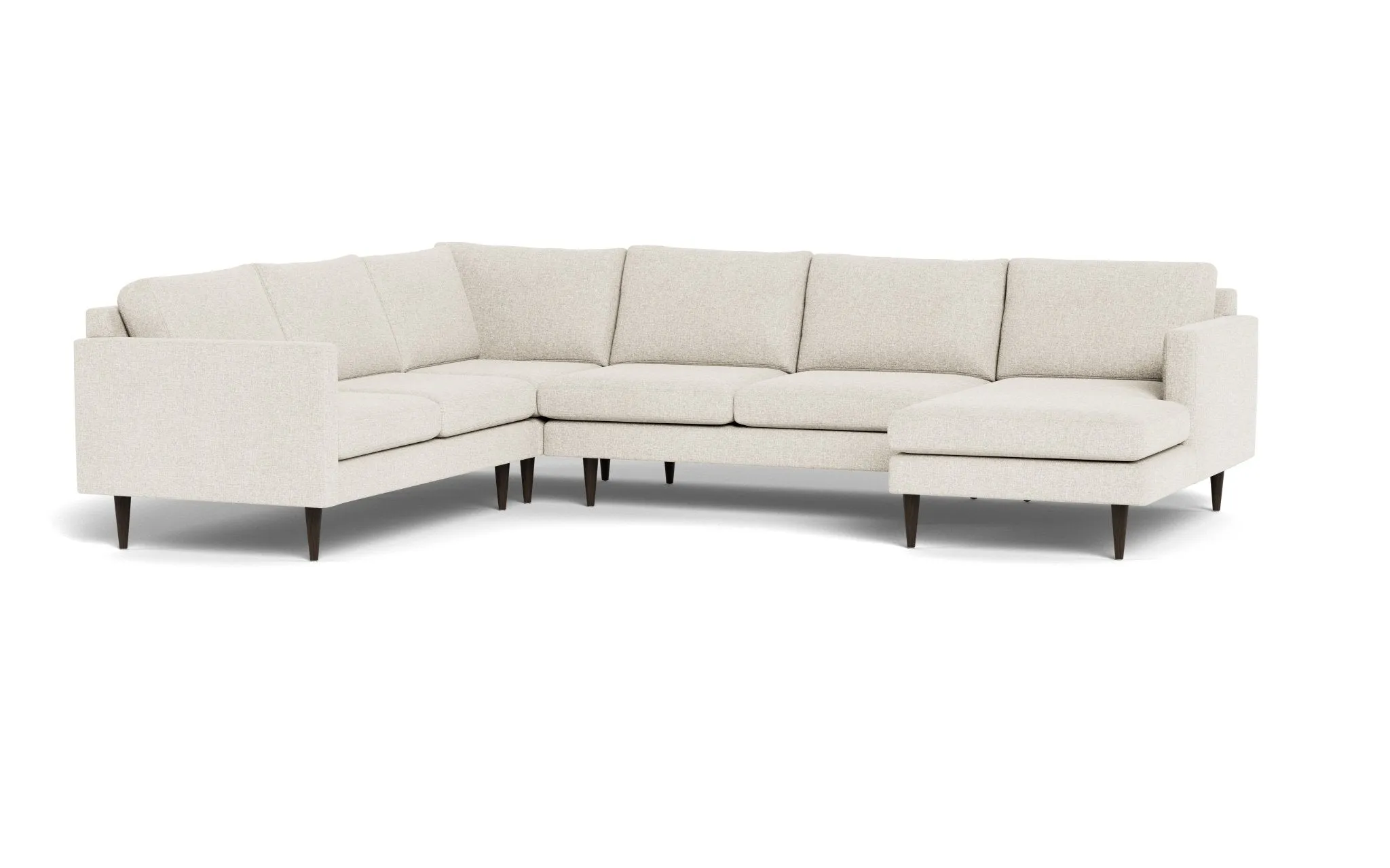Wallace 131" Untufted Corner Sectionals w. Right Chaise