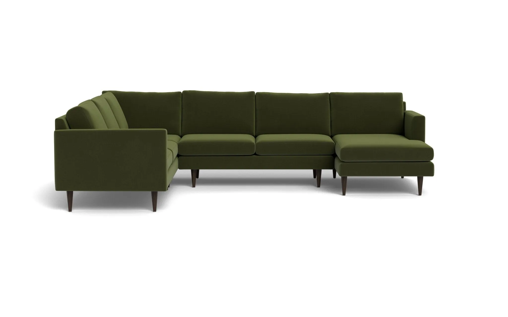 Wallace 131" Untufted Corner Sectionals w. Right Chaise
