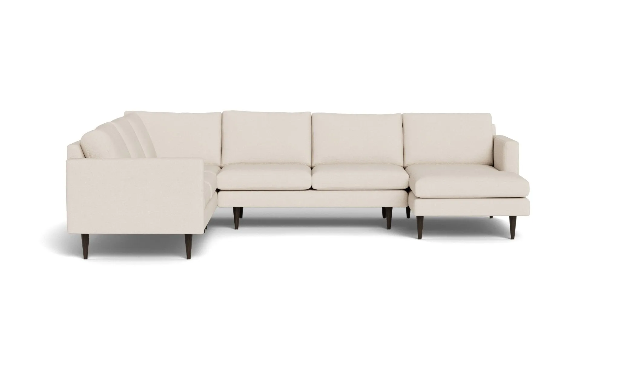 Wallace 131" Untufted Corner Sectionals w. Right Chaise