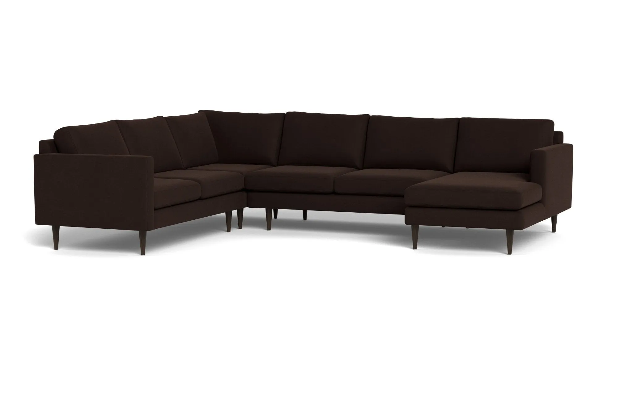 Wallace 131" Untufted Corner Sectionals w. Right Chaise