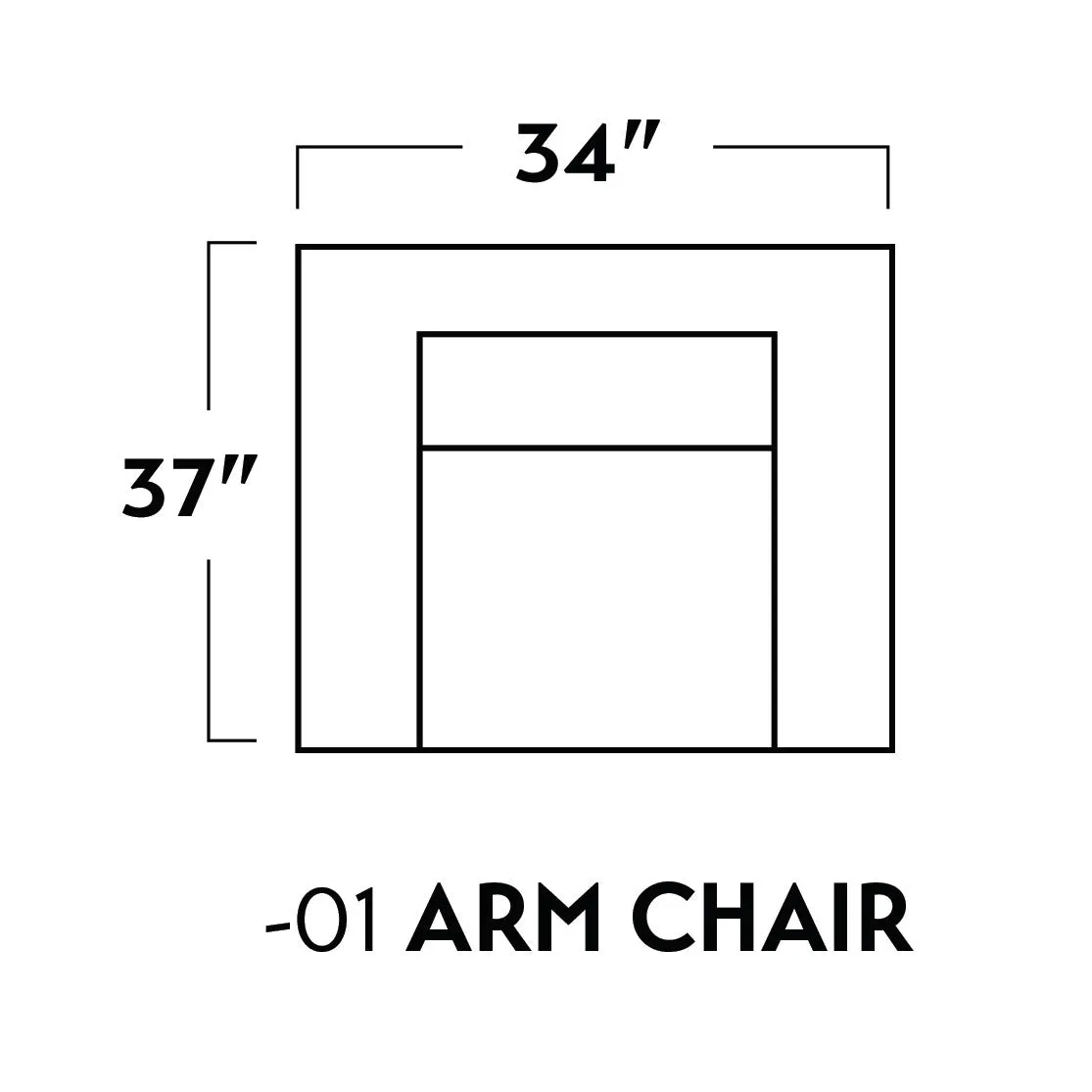 Wallace 34" Arm Chair