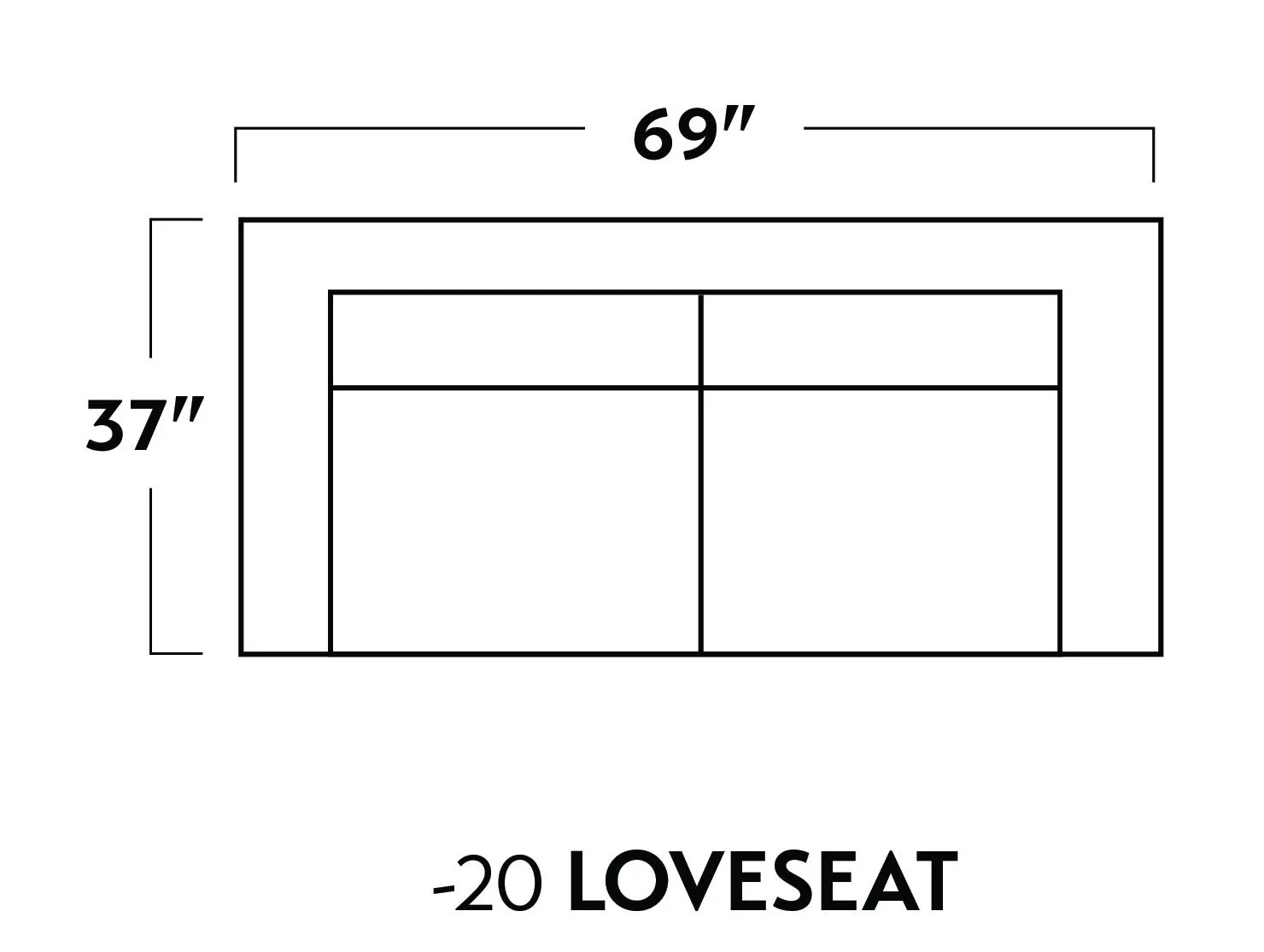 Wallace 69" Leather Untufted Loveseat