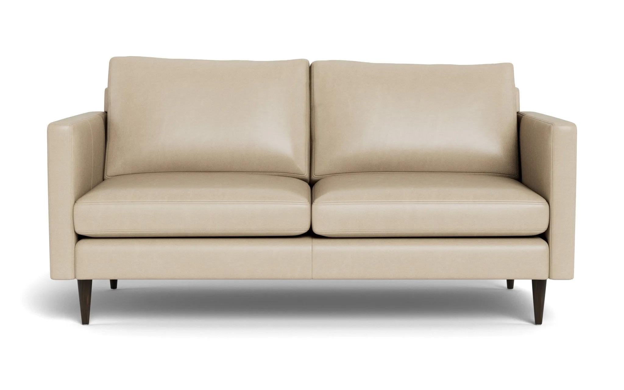 Wallace 69" Leather Untufted Loveseat