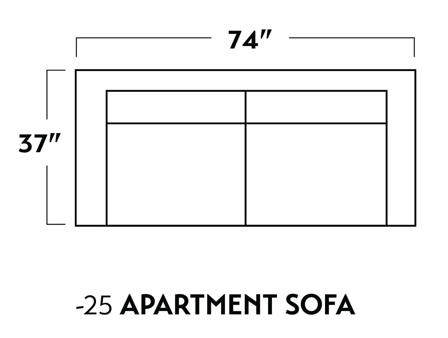 Wallace 74" Apartment Sofa