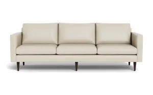 Wallace 98" Leather Untufted Estate Sofa