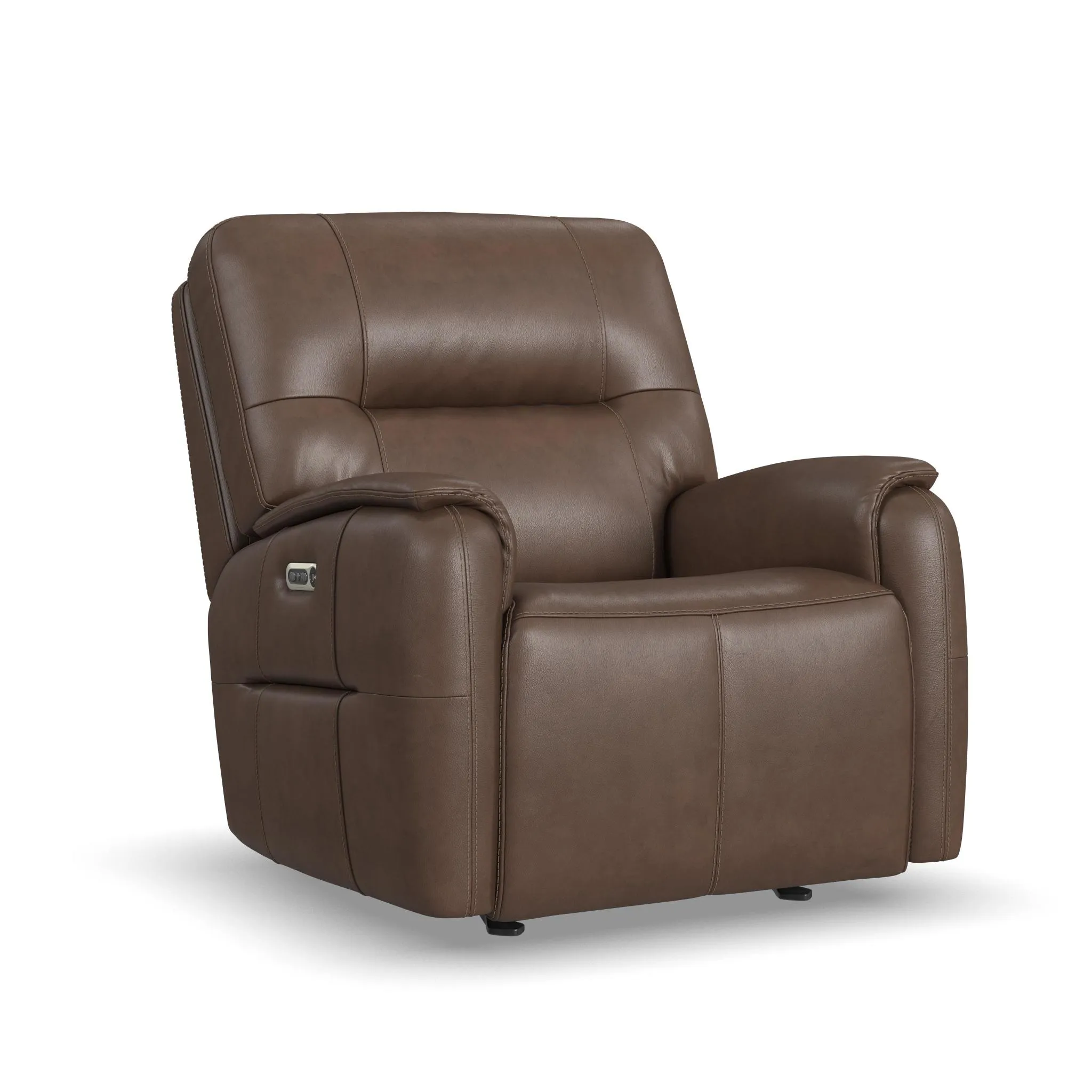 Wilson CafÃ© Leather Power Gliding Recliner with Power Headrest